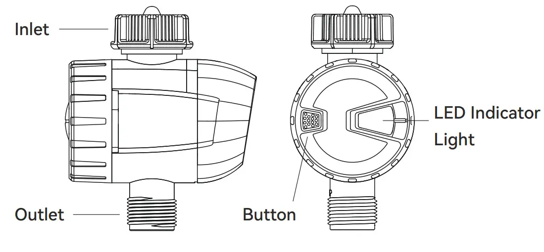 RainPoint TTV102B Bluetooth Irrigation Watering Controller - Figure 1