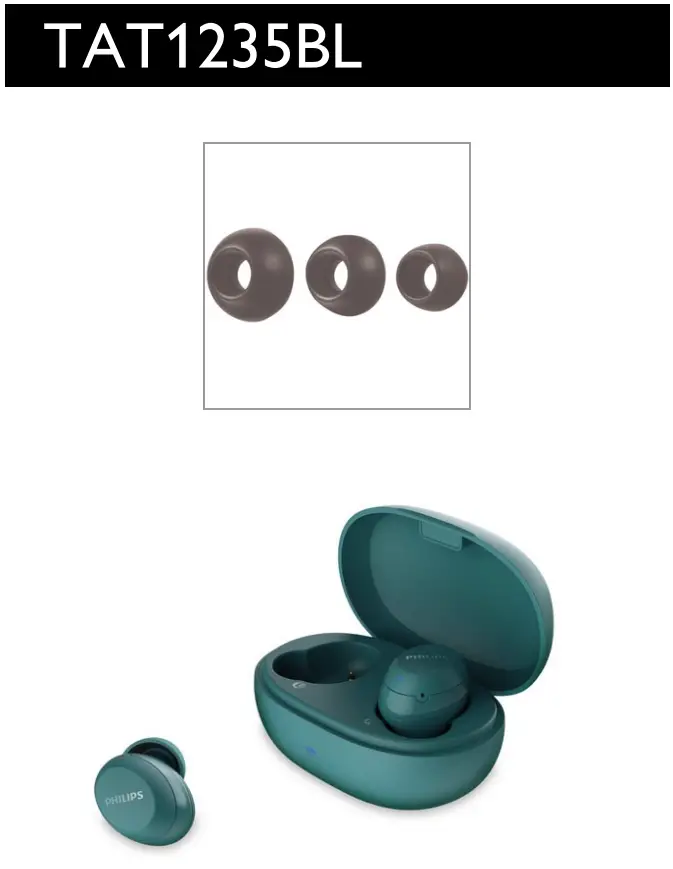 TAT1235BL In-Ear True Wireless Headphones