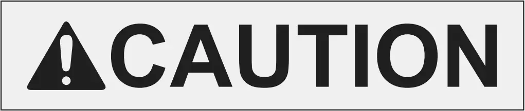 HARBOR FREIGHT 58473 - Caution 1