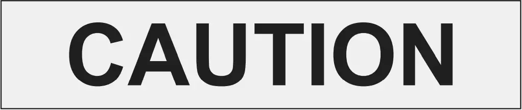 HARBOR FREIGHT 58473 - Caution 2