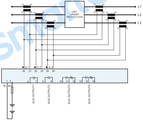 Differential Current Protection Application Diagram