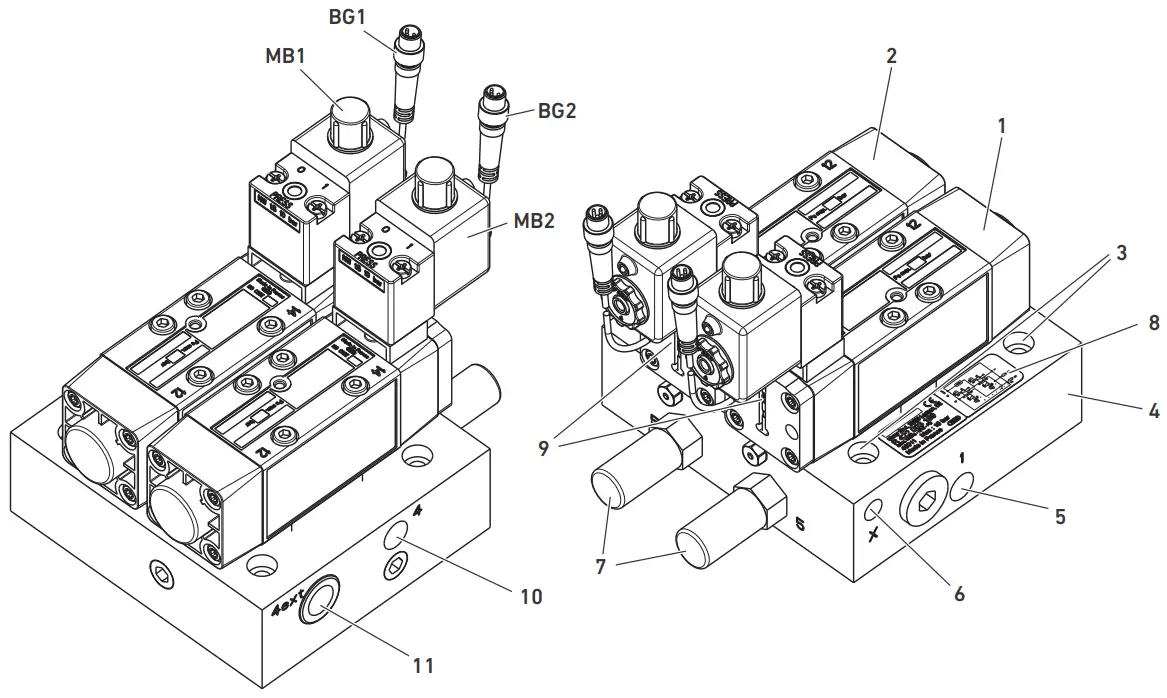 AVENTICS IS12-PD-ISO 5599-1 Valves and Valve Systems - fig 1