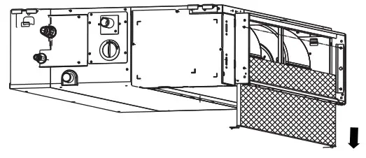 DURASTAR DRAD09F1A Slim Ducted Indoor - Reinstall the screw