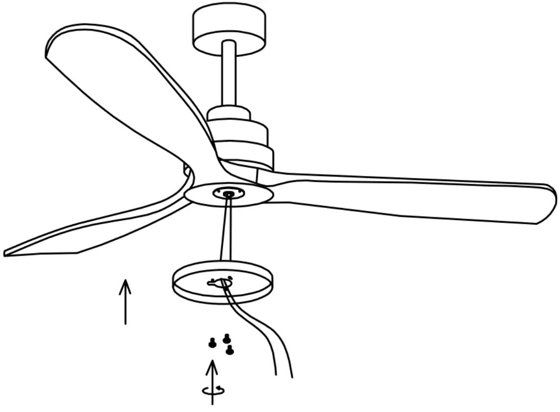 ATTACH THE FAN BLADES