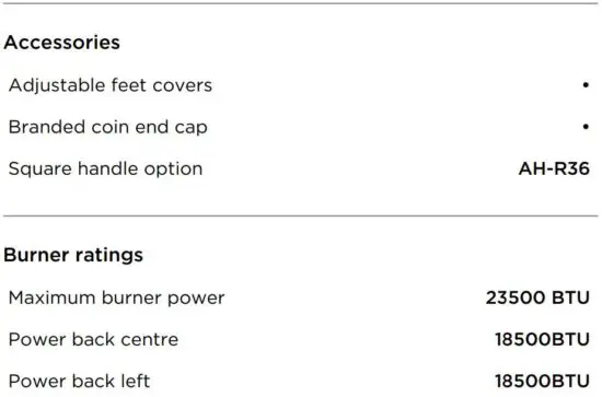 FIG 2 SPECIFICATIONS