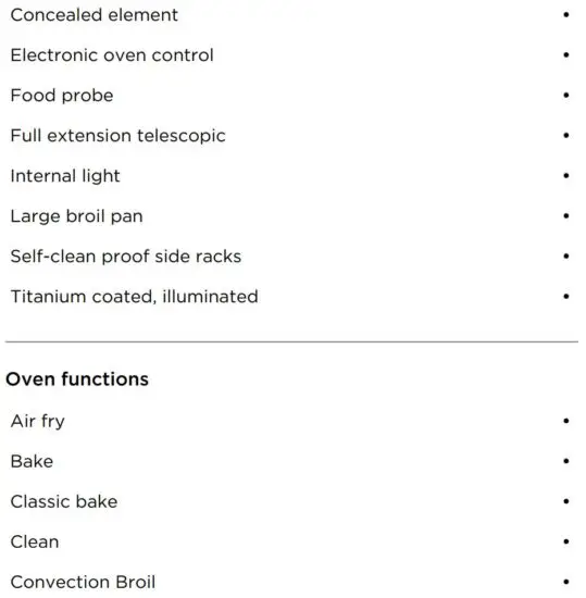 FIG 6 SPECIFICATIONS