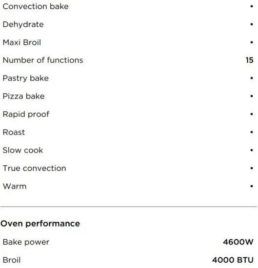 FIG 7 SPECIFICATIONS