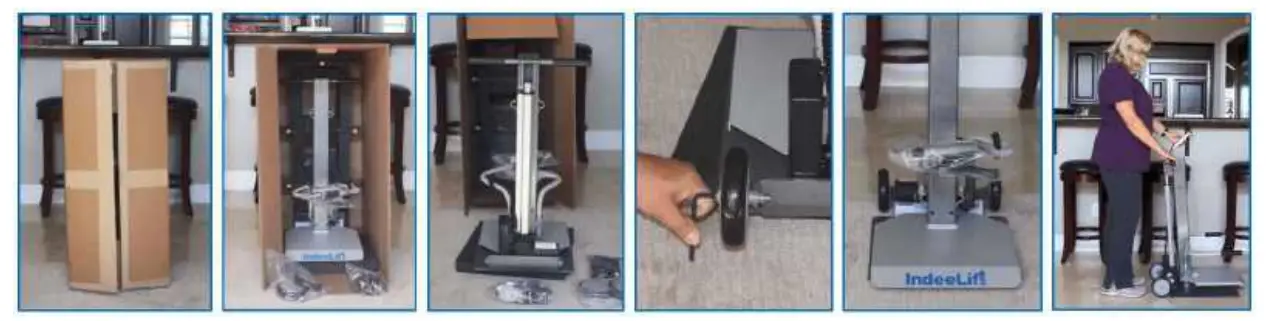 IndeeLift HFL 300 400 Human Floor Lift-Preparing