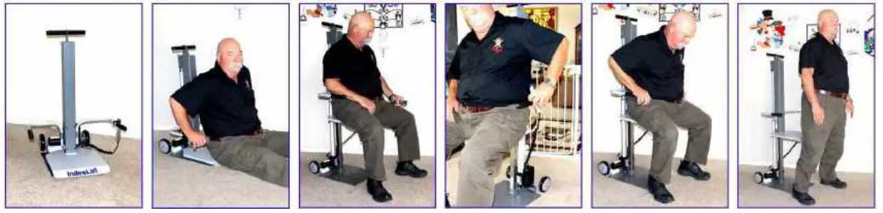 IndeeLift HFL 300 400 Human Floor Lift-chair