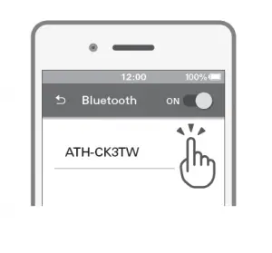 Audio-Technica Wireless Headphones ATH-CK3TW User Manual