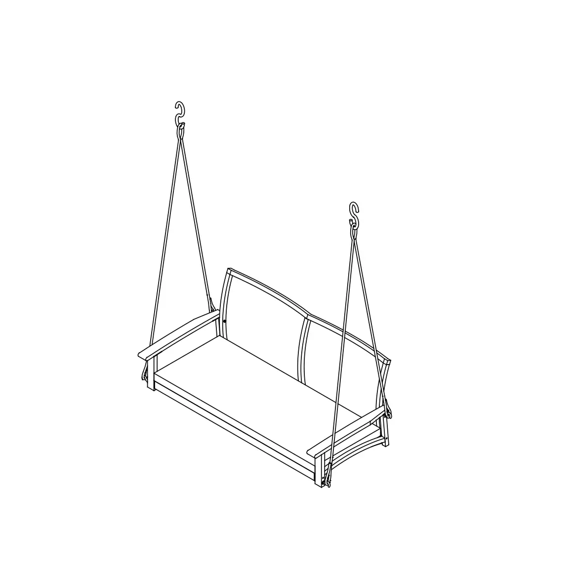 Costway Hw69767 Wicker Swing User Manual