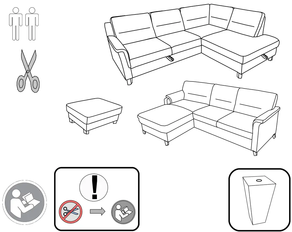 Sofatje be sit& more Corner Sofa