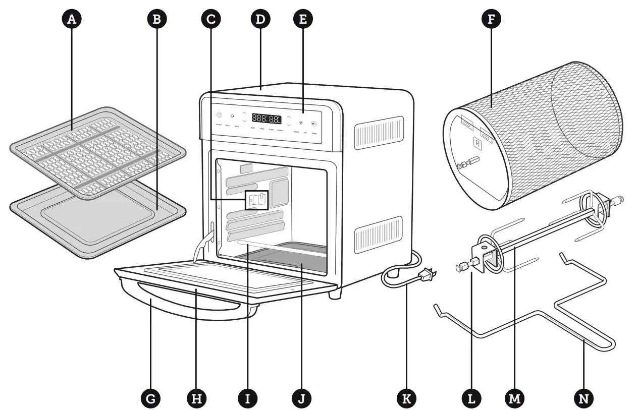 COSORI CAF R121-SUS 13 Quart Air Fryer Oven - fig3