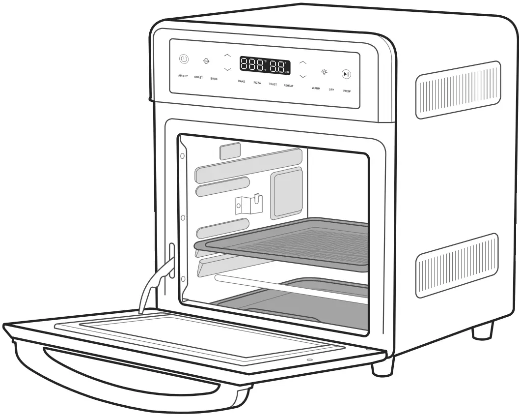 COSORI CAF R121-SUS 13 Quart Air Fryer Oven