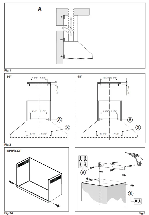 BERTAZZONI KPH..2XT Wall-Mounted Chimney Hood - 1