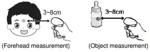 scala Infrarot Stirn Thermometer SC 8280 Instruction Manual - OBJECT MEASUREMENT
