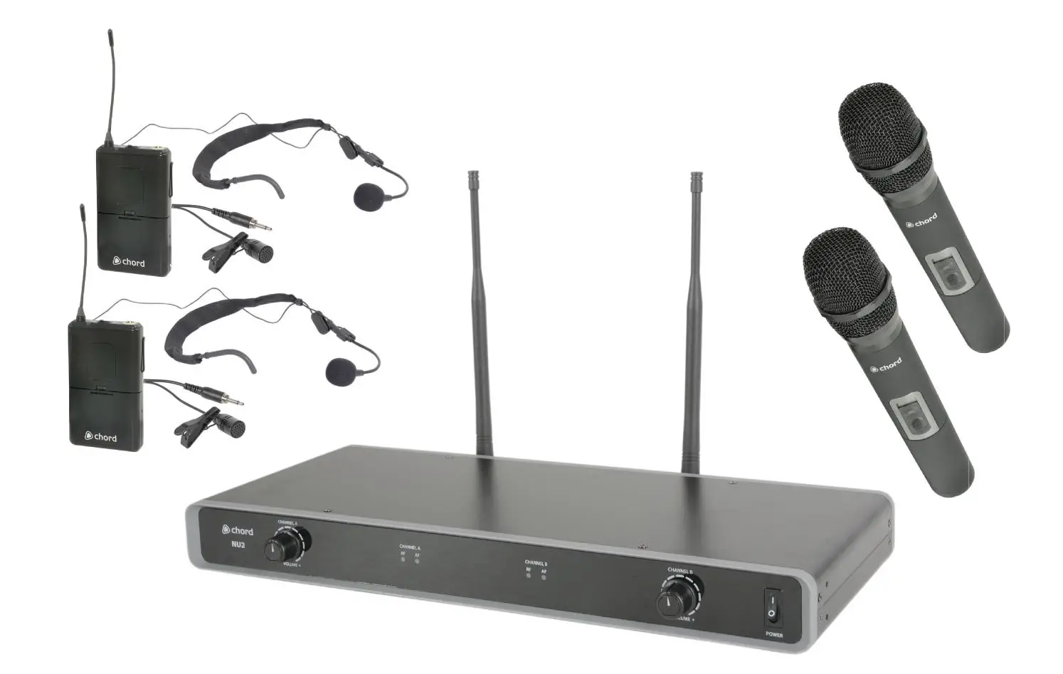 chord nu2 quad dual uhf wireless