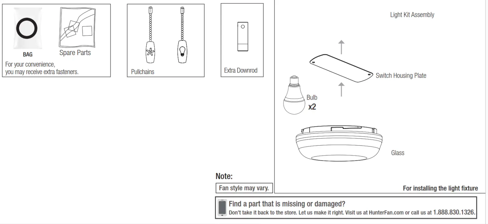 Hunter Aker Outdoor LED Ceiling Fan fan-- Hunter Pro Tip-2