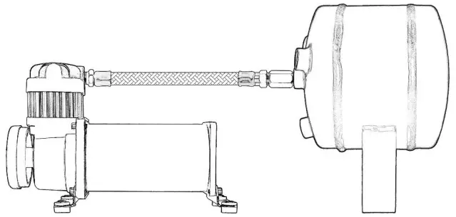 VIXEN-HORNS-VXO8805-1101-Gallon-Tank-150-PSI-Compressor-Train-Horn-Kit-Installation-fig-2
