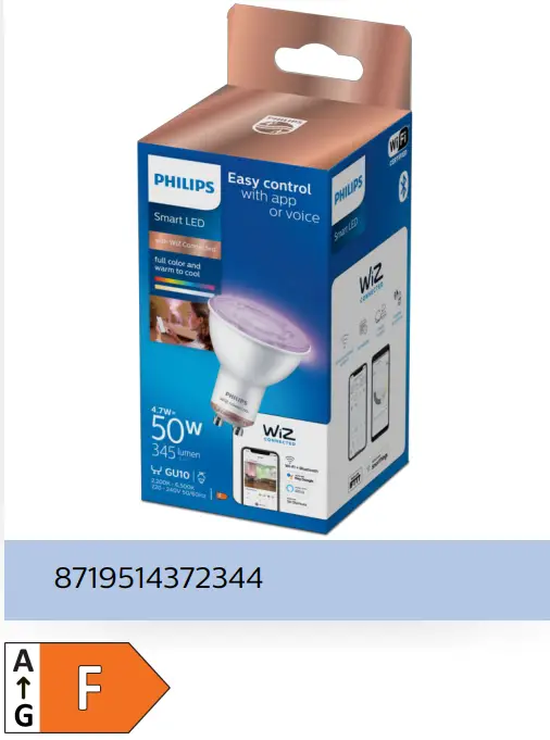 PHILIPS PAR16 GU10 Spot Smart LED - package