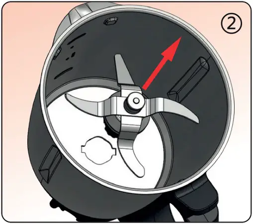 caterChef 450100 Multifunction Food Blender - Mixing blade 2