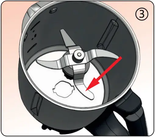 caterChef 450100 Multifunction Food Blender - Mixing blade 3