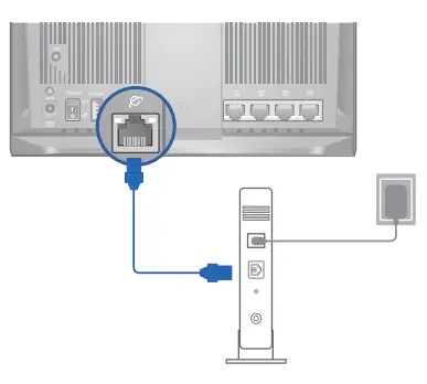 ASUS RT-AC67P Dual band AC WiFi Router- network cable