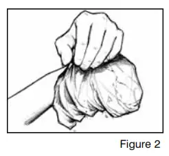 Peel off the wax from the treated area fig 2