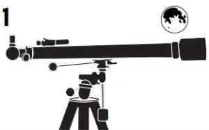 CELESTRON 21037 PowerSeeker 70EQ Telescope - The Moon 1