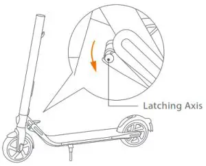 Ninebot KickScooter E45 - Latching Axis