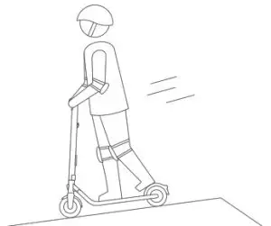 Ninebot KickScooter E45 - downhill