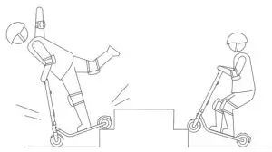 Ninebot KickScooter E45 - jump