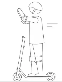 Ninebot KickScooter E45 - one hand