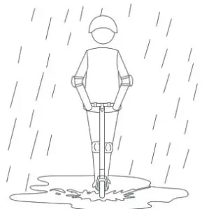 Ninebot KickScooter E45 - rain