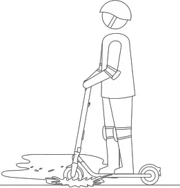 Ninebot KickScooter E45 - water