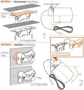 HERTZ HM CAM W01 Wi-Fi camera - MOUNTING