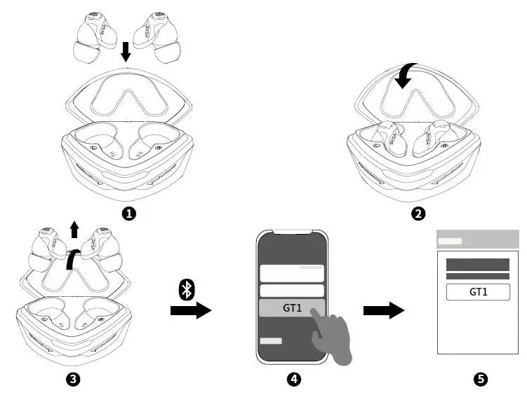 EKSA GT1 Cobra Wireless Gaming Earbuds fig 1