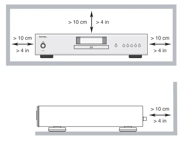 ROTEL CD14 Stereo Compact Disc Player - IMPORTANT FOR LASER PRODUCT