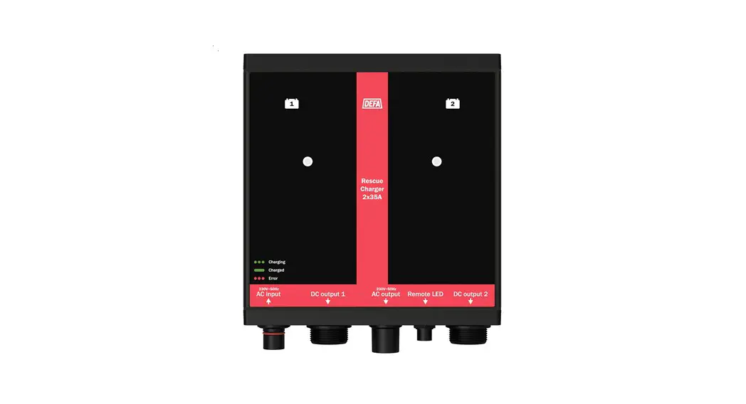 Defa 1x35a/2x35a Multicharger/marine Charger/rescue Charger User Guide