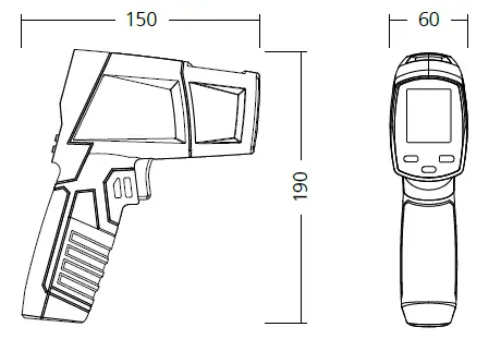 Laserliner 2142038 ThermoSpot XP Thermometer Display fig 1