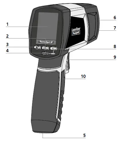 Laserliner 2142038 ThermoSpot XP Thermometer Display fig 3