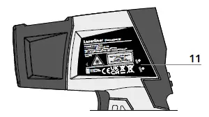 Laserliner 2142038 ThermoSpot XP Thermometer Display fig 4