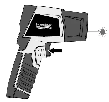 Laserliner 2142038 ThermoSpot XP Thermometer Display fig 9