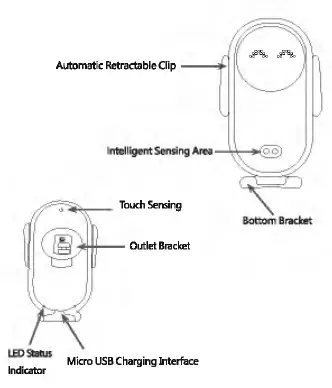 Shenzhen Nengxinda Technology S11 Wireless Car Charging Mount 1