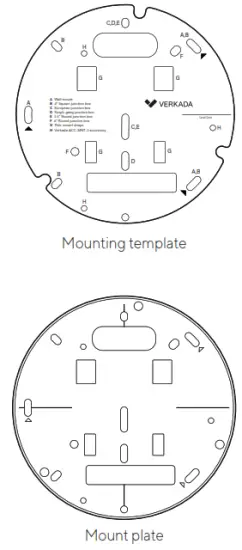 Verkeda SV11 Environmental Sensor - Mounting template