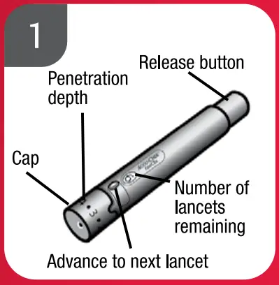 Setting up the Lancing Device