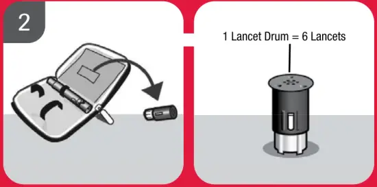 Setting up the Lancing Device