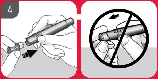 Setting up the Lancing Device