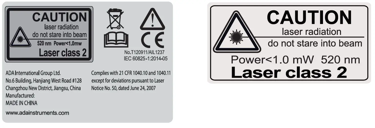 ADA INSTRUMENTS А00498 Cube Mini Green Line Laser fig4