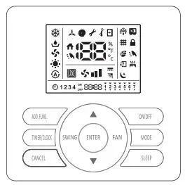 AIR-CON AMXEC4H4S09 Air Conditioner - remote control